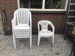 6x Grosfillex tuinstoel, terrasstoel, stapelstoel, kuipstoel, Ophalen, Gebruikt, Kunststof, Stapelbaar