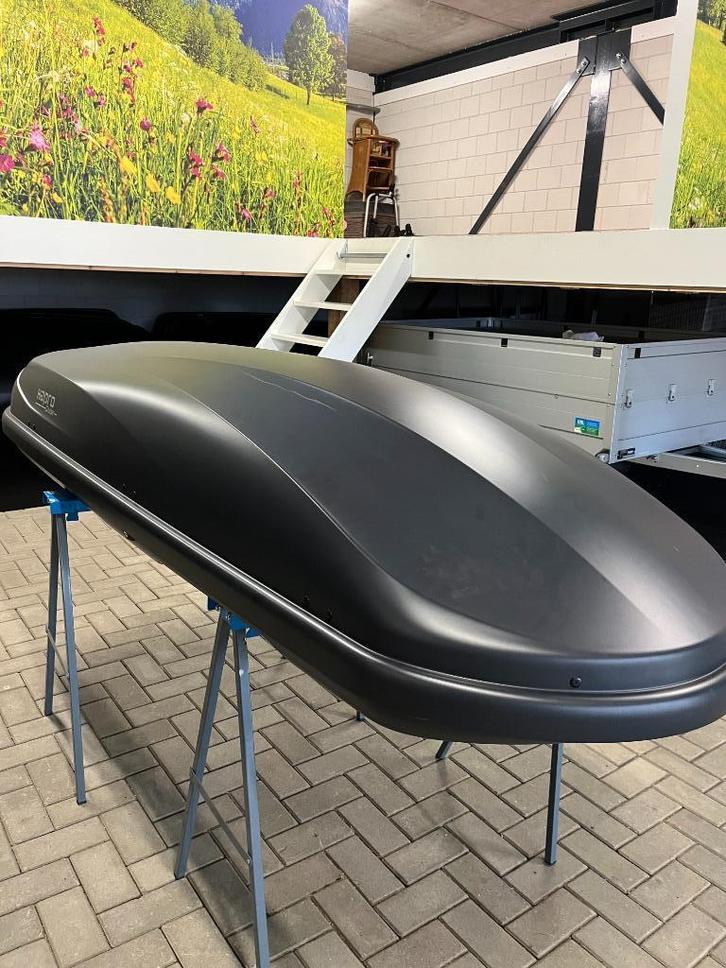 Grote dakkoffer Hapro Cruiser 600 liter antraciet, Auto diversen, Dakkoffers, Zo goed als nieuw, Ophalen