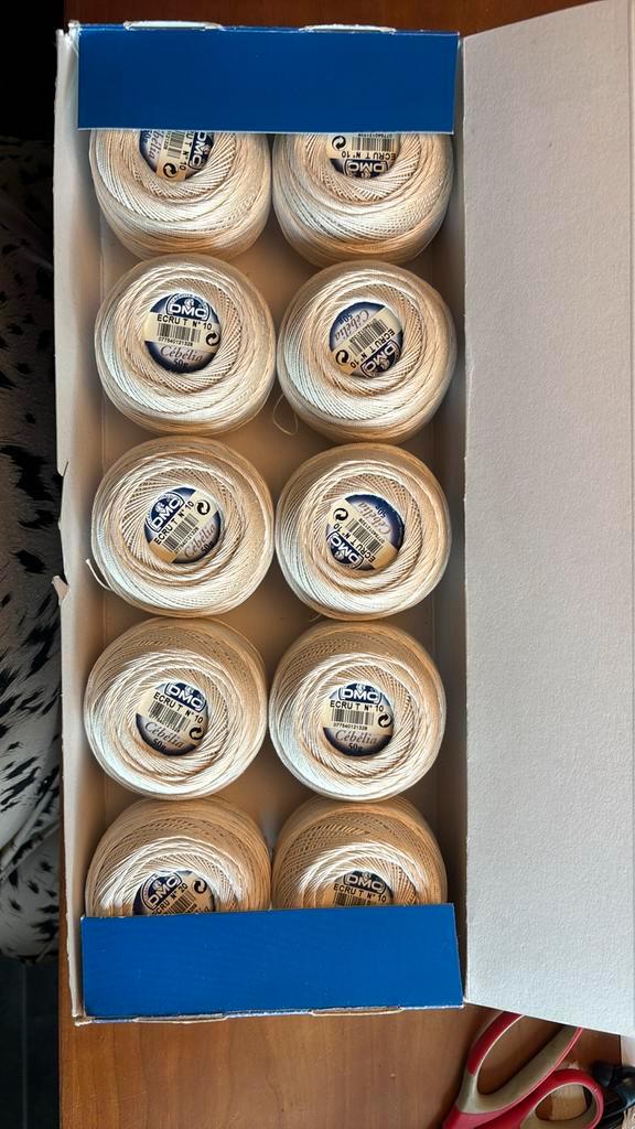 DMC Cébélia haakgaren nr. 10, kleur ecru, Hobby en Vrije tijd, Breien en Haken, Nieuw, Haken, Wol of Garen, Ophalen of Verzenden