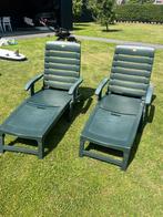 2 ligbedden Hartman, Tuin en Terras, Ligbedden, Ophalen, Gebruikt, Kunststof, Inklapbaar