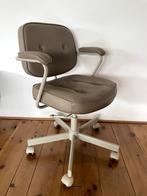 IKEA ALEFJÄLL Beige Leather Office Chair Bureaustoel Leer, Huis en Inrichting, Ophalen, Gebruikt, Beige, Bureaustoel
