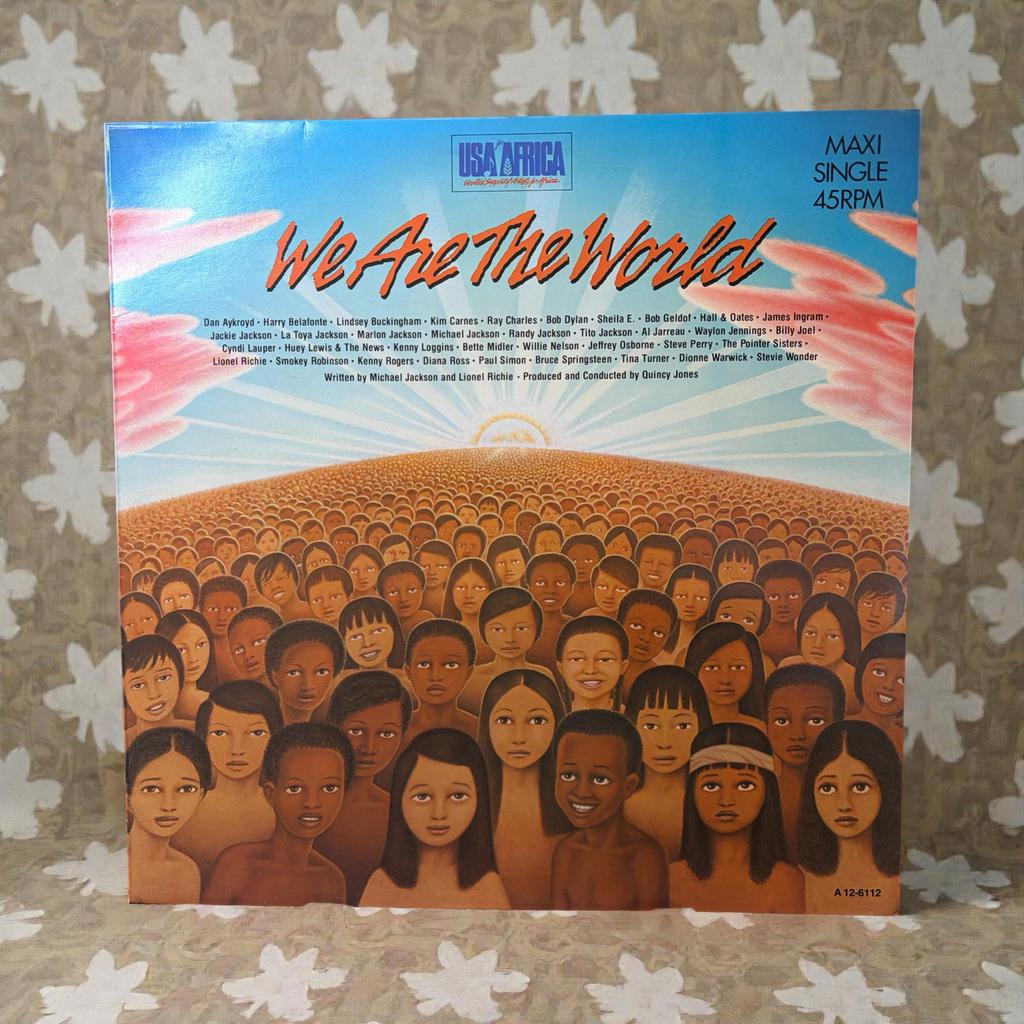 USA for Africa - We Are The World 12" Maxi Single, Cd's en Dvd's, Vinyl Singles, Maxi-single, Ophalen of Verzenden, Zo goed als nieuw