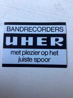 Sticker Bandrecorders Uher, Verzenden, Zo goed als nieuw, Merk