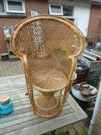 Rotan stoel pauwentroon klein model, Ophalen, Gebruikt, Bruin, Riet of Rotan