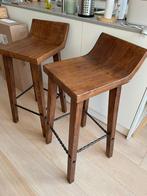 2 Bar stools vintage  look (60€ each or both for 100€), Huis en Inrichting, Barkrukken, 1 kruk, Ophalen, Zo goed als nieuw, 60 tot 90 cm