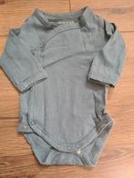 Nieuwe blauw/grijze romper maat 50 met lange mouw, Kinderen en Baby's, Babykleding | Maat 50, Nieuw, Ophalen of Verzenden, Jongetje of Meisje