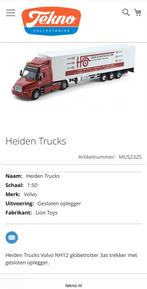 Volvo nh12 globetrotter 6x4 met 2 assige oplegger, Hobby en Vrije tijd, Modelauto's | 1:50, Ophalen of Verzenden, Zo goed als nieuw