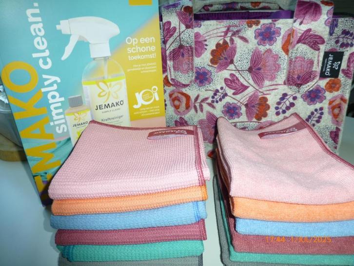Nieuwe Jemako (raam)doekensets diverse kleuren, Huis en Inrichting, Schoonmaakartikelen, Overige typen, Verzenden