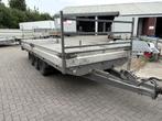 Hapert Plateauwagen 505x202 tridem 2020 parabool assen 3,5t, Auto diversen, Aanhangers en Bagagewagens, Gebruikt