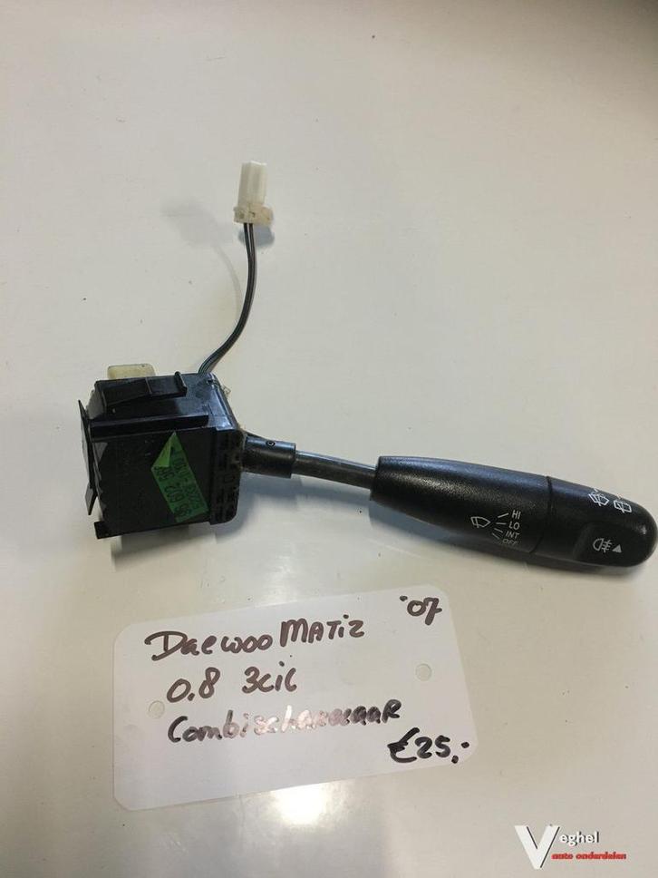Daewoo Matiz 0.8 3 cil 2007  Ruitenwissercombischakelaar, Auto-onderdelen, Dashboard en Schakelaars, Gebruikt, Ophalen of Verzenden