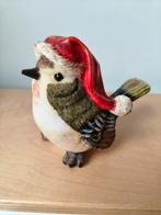 Beeld Vogel met kerst muts, Ophalen of Verzenden, Zo goed als nieuw, Dier
