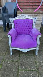 Barok kinderstoel paars met zilver, Antiek en Kunst, Ophalen