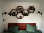 Zeshoekige Hexagon Wanddecoratie 5 stuks, Huis en Inrichting, Woonaccessoires | Wandplanken en Boekenplanken, Ophalen, Zo goed als nieuw