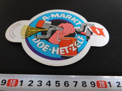 sticker A-Markt Doe Het Zelf, Verzamelen, Stickers, Zo goed als nieuw, Bedrijf of Vereniging, Ophalen
