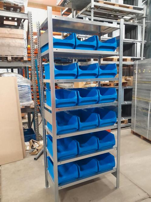 Partij Meta legbordstelling magazijnstelling vanaf 5secties., Zakelijke goederen, Kantoor en Winkelinrichting | Magazijn, Stelling en Opslag