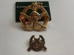 KCT baret embleem met scherpschutter speld, Verzamelen, Ophalen of Verzenden, Landmacht, Nederland, Kleding of Schoenen