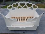 Meisjes hartjes bed incl zgan matras + lattenbodem, Ophalen, 70 tot 85 cm, 140 tot 160 cm, Zo goed als nieuw