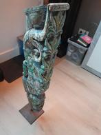 Antieke Houten Decoratie v Tempel, Antiek en Kunst, Ophalen of Verzenden