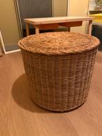 Ikea Tolkning Rattan Pouffe with Storage, Ophalen, 50 tot 100 cm, Zo goed als nieuw, 25 tot 50 cm