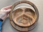 Mandje, Ophalen of Verzenden, Zo goed als nieuw, Rond, Hout