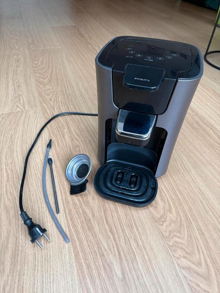 Philips Senseo Latte Duo Plus, Witgoed en Apparatuur, Koffiezetapparaten, Gebruikt, Koffiepads en cups, Koffiemachine, 2 tot 4 kopjes