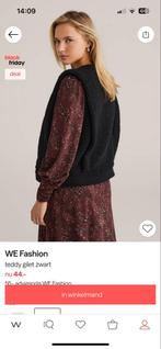 WE Fashion Teddy Gilet Zwart, Kleding | Dames, Bodywarmers, WE, Zwart, Maat 46/48 (XL) of groter, Ophalen of Verzenden