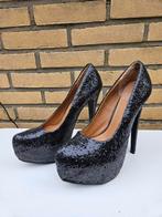 Zwarte glitter pumps van Cuba Shoes, maat 39, Pumps, Cuba Shoes, Zwart, Ophalen of Verzenden