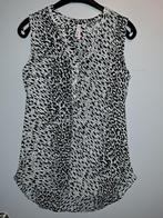 Zwart/wit blouse/ top/ shirt maat s, Wit, Ophalen of Verzenden, Zo goed als nieuw, Korte mouw