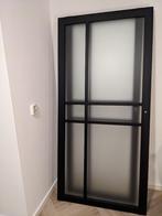 Twee nieuwe zwarte binnendeuren., Doe-het-zelf en Verbouw, Deuren en Horren, Ophalen, Binnendeur, Nieuw, Glas