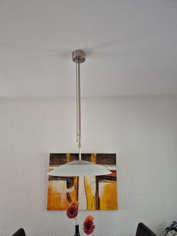 Verstelbare hanglamp, 47cm, aluminium/glas beschikbaar voor biedingen