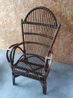 Rotan vintage boho ibiza kamerstoel., Ophalen, Gebruikt, Rotan