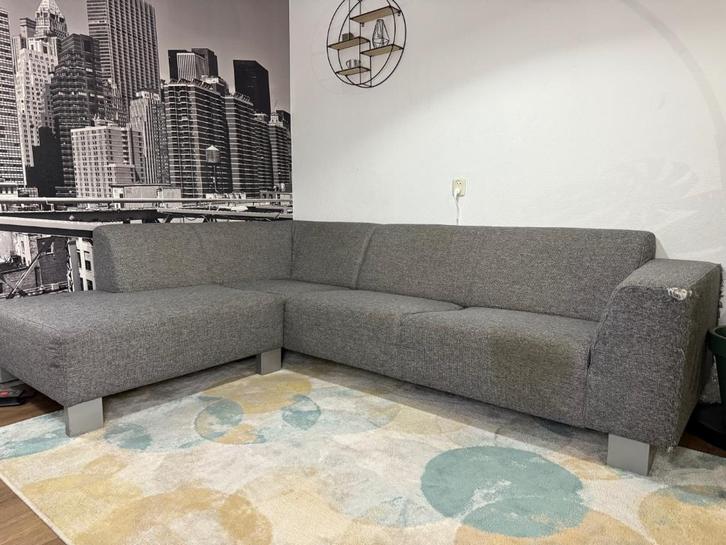 Comfortabele Hoekbank - Grote Maat, Huis en Inrichting, Banken | Complete zithoeken, Gebruikt, Stof, Ophalen