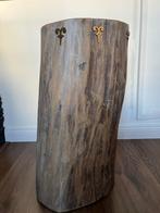 Bijzettafel, Huis en Inrichting, Tafels | Bijzettafels, Minder dan 55 cm, Rond, Nieuw, Hout
