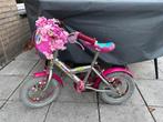 Leuke eerste kinderfiets - Barbie thema met zijwieltjes, Fietsen en Brommers, Ophalen, Gebruikt, 14 inch of minder, Handrem