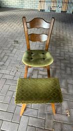 Stoel + voetenbankje, Antiek en Kunst, Antiek | Meubels | Stoelen en Banken, Ophalen