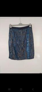 Rok met pailletten, Kleding | Dames, Maat 38/40 (M), Blauw, Ophalen of Verzenden, Zo goed als nieuw