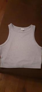 Wit topje met glitter draadje, Kleding | Dames, Tops, Ophalen of Verzenden, Zo goed als nieuw, Wit, Zonder mouw