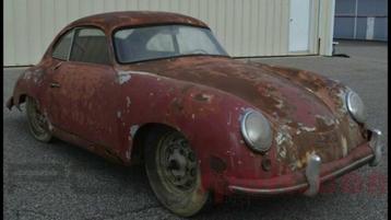 Porsche 356 van 1954 foto's van unieke vondst te koop. beschikbaar voor biedingen