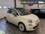 Fiat 500 C 0.9 TwinAir Turbo Anniversario Cabrio *uniek *NL, Gebruikt, Cabriolet, Leder en Stof, Wit