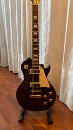 Wijn rode Les Paul, met gouden “Wilkinson” hardware., Overige merken, Solid body, Gebruikt, Ophalen of Verzenden