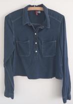 H&M Divided blauwe, korte blouse, maat 36/ 38, Kleding | Dames, Oosterveldweg 15, 7274 DZ, H&M, Zo goed als nieuw, Maat 36 (S)