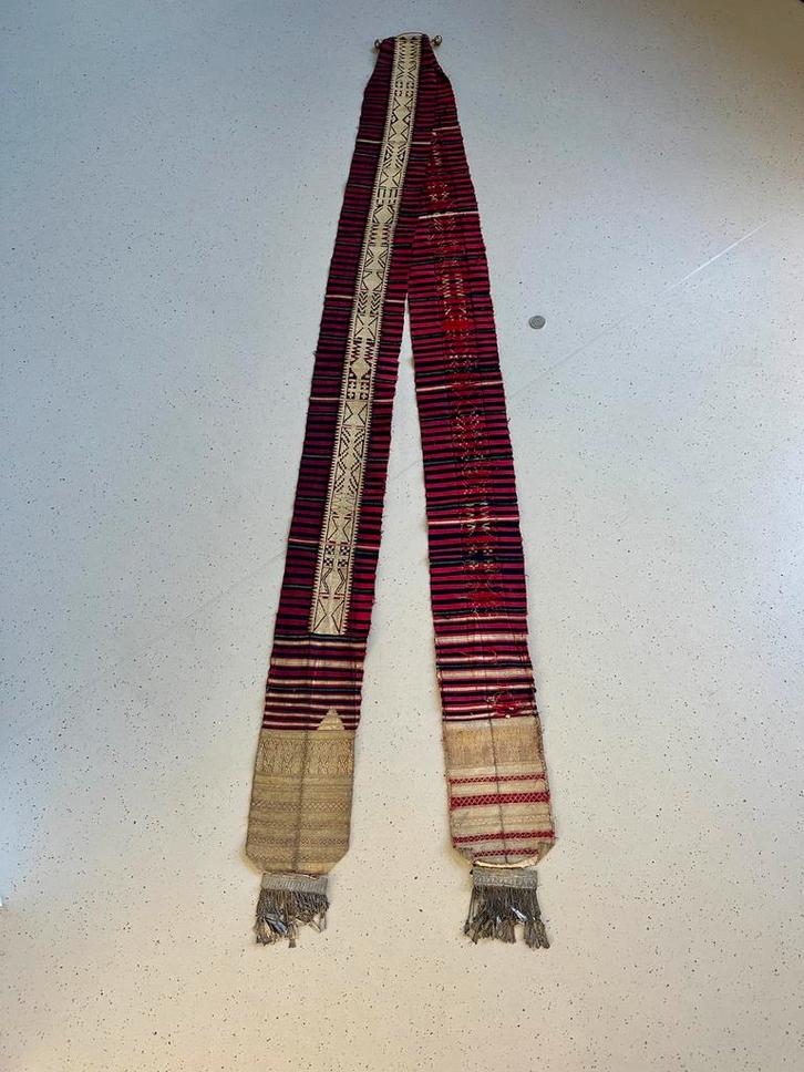 Antiek Ottomaanse zijden brokaat sjerp pojas, kusak, Antiek en Kunst, Antiek | Kleden en Textiel, Ophalen of Verzenden