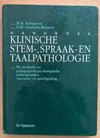 Handboek klinische stem-, spraak- en taalpathologie, Ophalen of Verzenden, Gelezen, HBO, H.K. Schutte