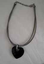 Ketting met stenen hart, Ophalen of Verzenden, Zo goed als nieuw, Overige materialen