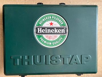 Oude Heineken Thuis Tap in stevige koffer beschikbaar voor biedingen