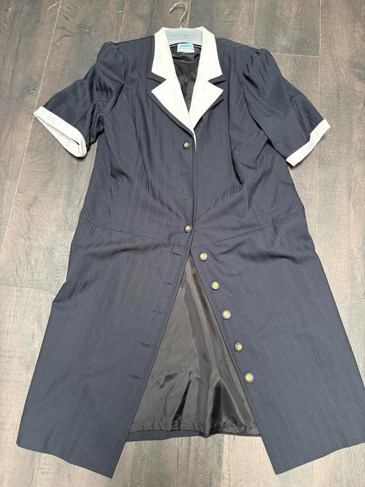 Sandra Grönemeijer couture jurk maat 48, Kleding | Dames, Jurken, Zo goed als nieuw, Maat 46/48 (XL) of groter, Zwart, Onder de knie