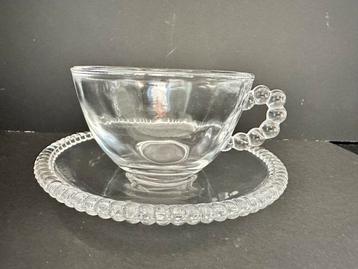 Glazen Kop en Schotel Set beschikbaar voor biedingen