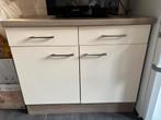 Wit beige dressoir - 100x60x85 cm, Ophalen of Verzenden