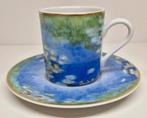 Goebel Artis Orbis Claude Monet Nymphéas à Giverny koffieset, Ophalen of Verzenden, Zo goed als nieuw, Porselein, Kop en/of schotel