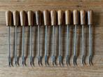 12 Vintage little forks hout houten cocktailvorkjes vorkjes, Ophalen of Verzenden, Huis en Inrichting